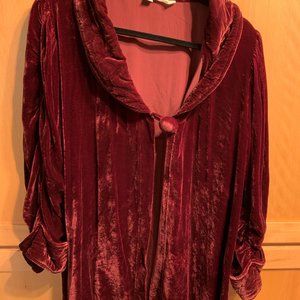 Gorgeous Burgundy Velvet Coat